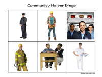 Community Helper Bingo