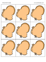 turkey cards printables