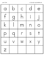 letter chart