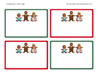 Gingerbread Name Tags