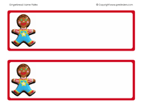 Gingerbread Name Plates