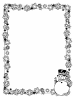 Snowman Stationery