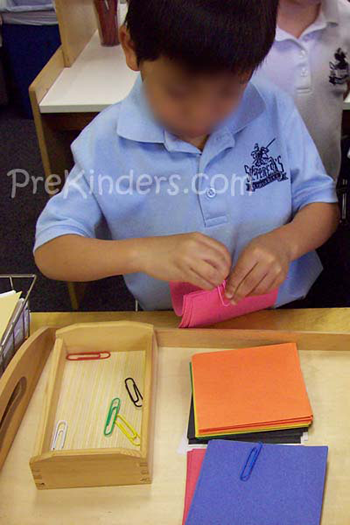 Everyday Fine Motor Materials – P is for Paperclip (Busy Bag)