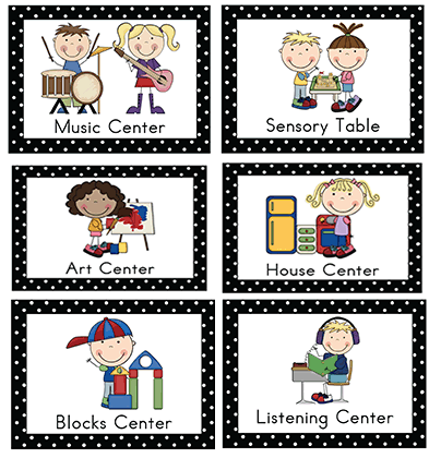 Preschool Learning Center Signs Free