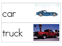 Transportation Word Cards
