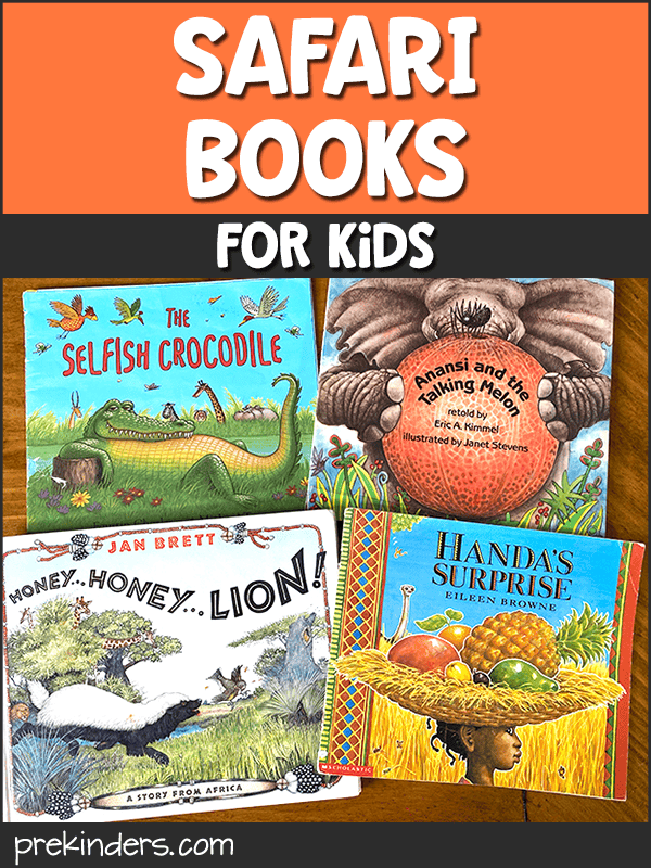 Safari Animal Books For Pre K PreKinders