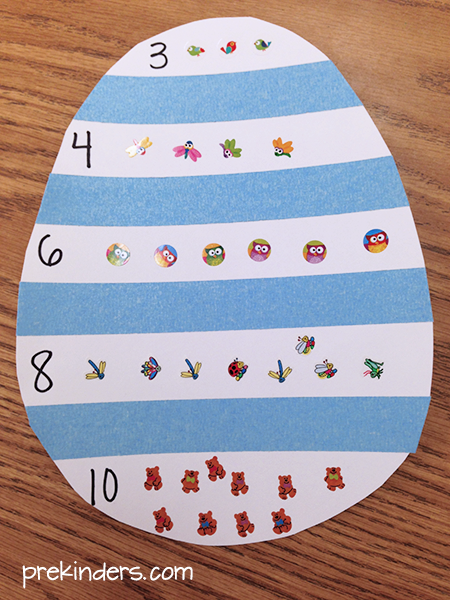 Easter Counting for Preschool Math - PreKinders