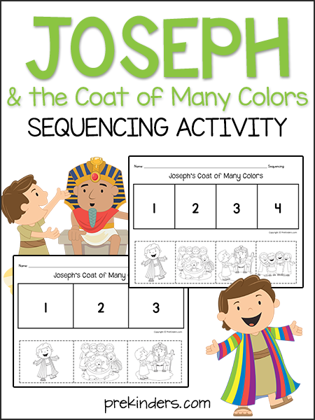 Joseph & the Coat: Sequencing Activity - PreKinders