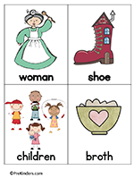 Old Woman in a Shoe cards