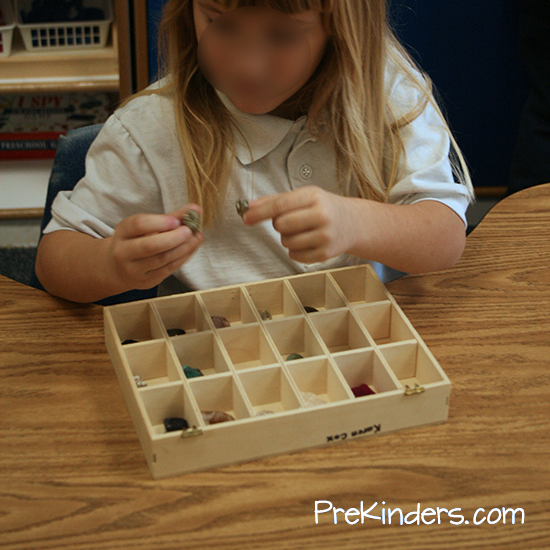 Rock collections in the science center