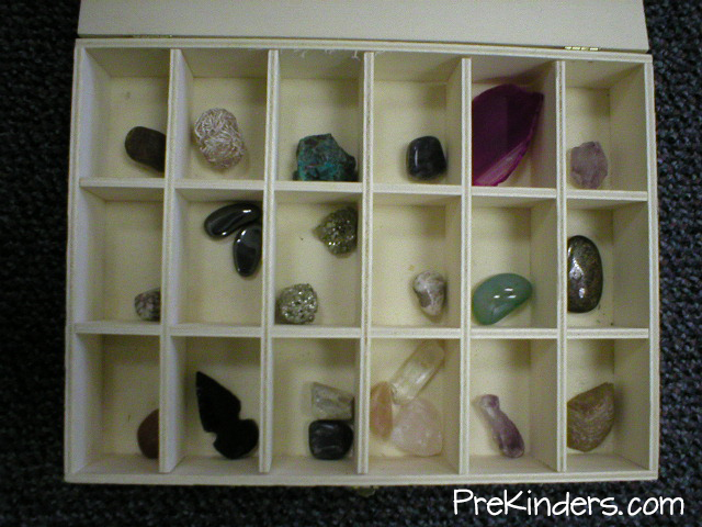 Rock collections in the science center