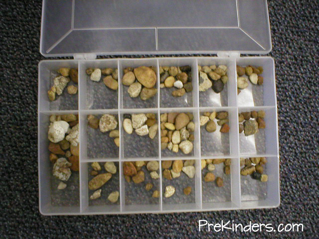 Rock collections in the science center