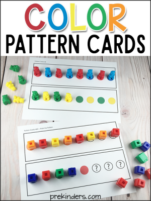 Color Pattern Cards Printable