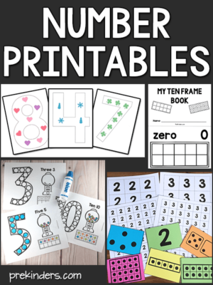 Number Printables Preschool Math