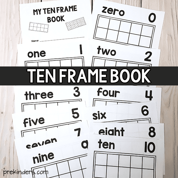 10 Frame Book Printable