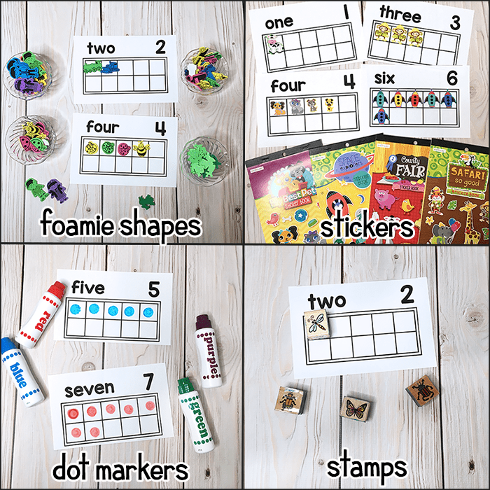 10 Frame Book Printable