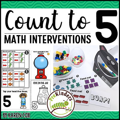 Counting to 5 Math Interventions