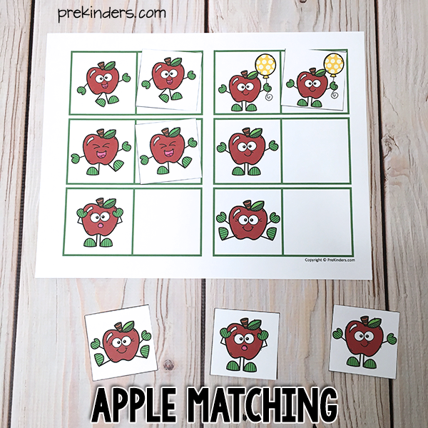 Apple Matching Printable