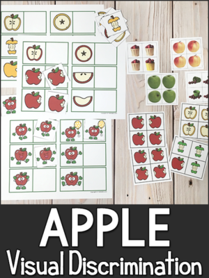 Apple Visual Discrimination Printables