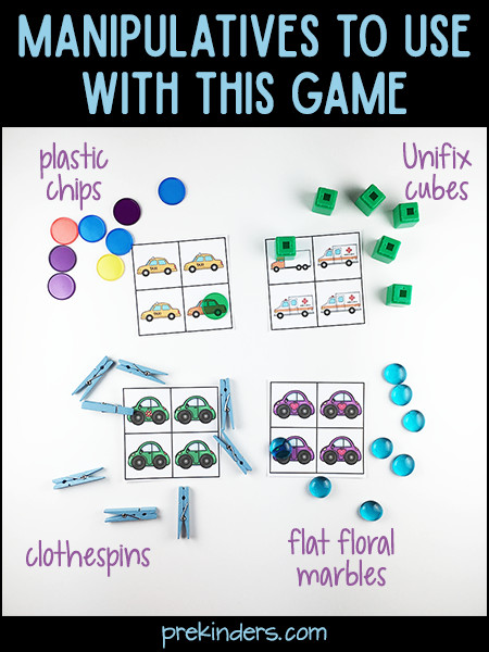 Manipulatives for the Visual Discrimination Game