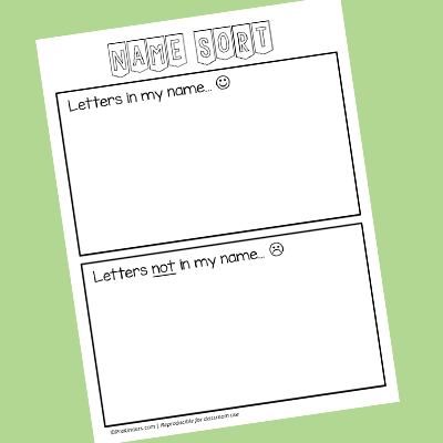 Find the Letters in Your Name: Write the Room Activity