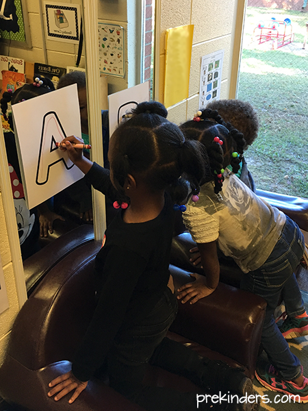 Rainbow Write the Room: Writing with Pre-K & Preschool Children