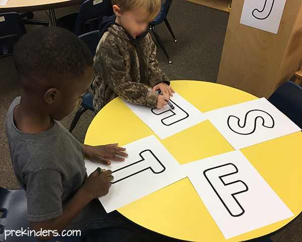 Rainbow Write the Room: Writing with Pre-K & Preschool Children