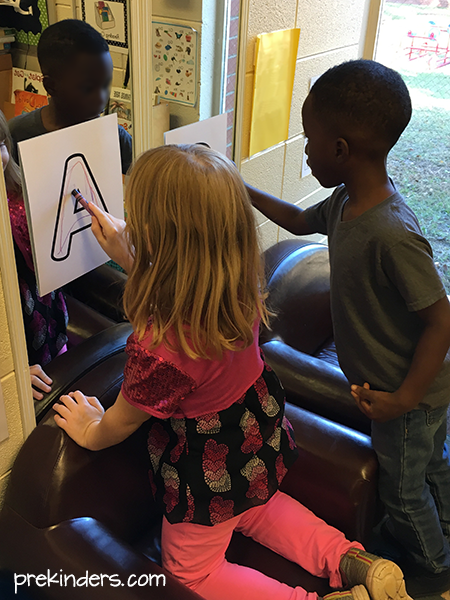 Rainbow Write the Room: Writing with Pre-K & Preschool Children