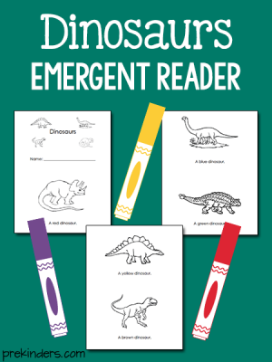 Dinosaurs Emergent Reader
