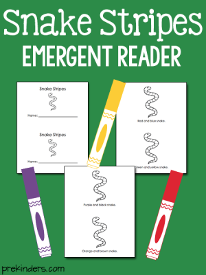 Snake Stripes Emergent Reader