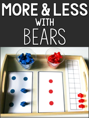 more less bear counters lesson