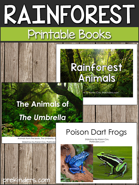 Rainforest Slideshows and Printable Books