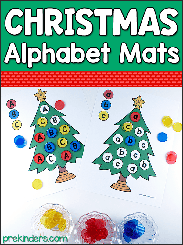 Alphabet Christmas Tree Mats