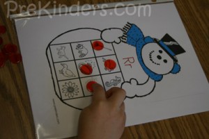 Snowman Letter Sounds Game