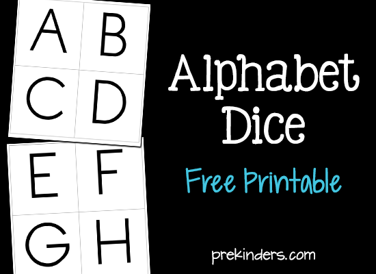 Alphabet Dice Game: Free Printable