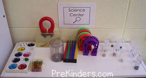 Magnets in the Science Center - PreKinders