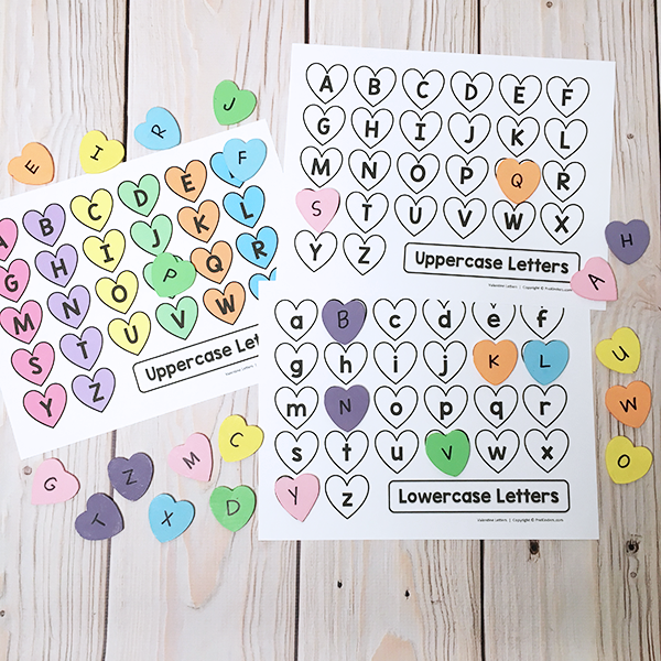 Valentine Activities with Letters