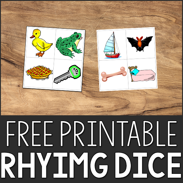 rhyming dice prekinders