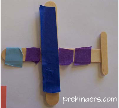 Wooden Airplanes made from popsicle sticks