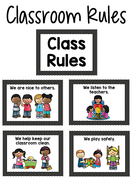 Preschool Classroom Rules Clipart