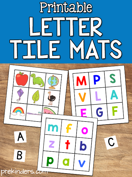 Alphabet Letter Tile Mats Printable