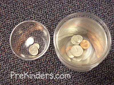 money cups for music activities