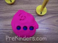 play dough number stamps