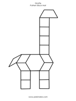 pattern block giraffe