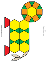 Pattern Block Lion