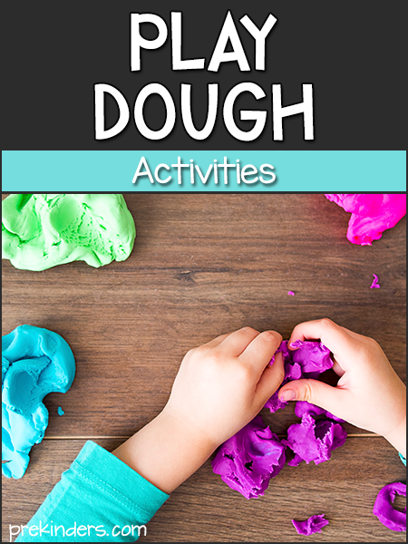 Activities using white playdough