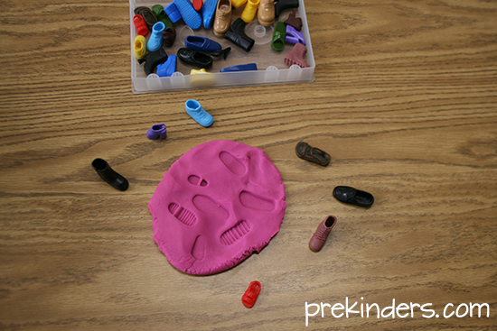 play dough impressions