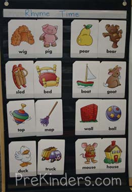 rhyming worksheet pre k rhyming cards pocket chart