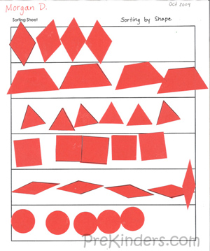 shape sorting