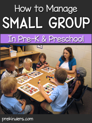 How to Do Small Group in Pre-K, Preschool